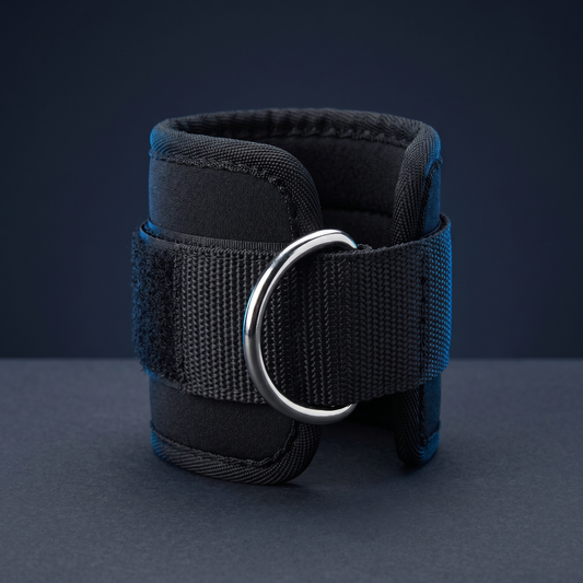 Vadderad Ankelrem för Kabelmaskin – D-ring Gymrem för Ben & Rumpa