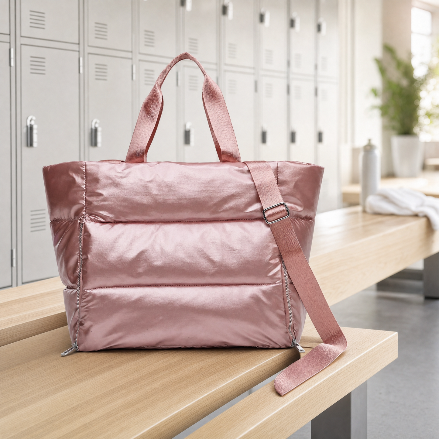 CloudBag™ – Vadderad Gymväska med yogamattefäste